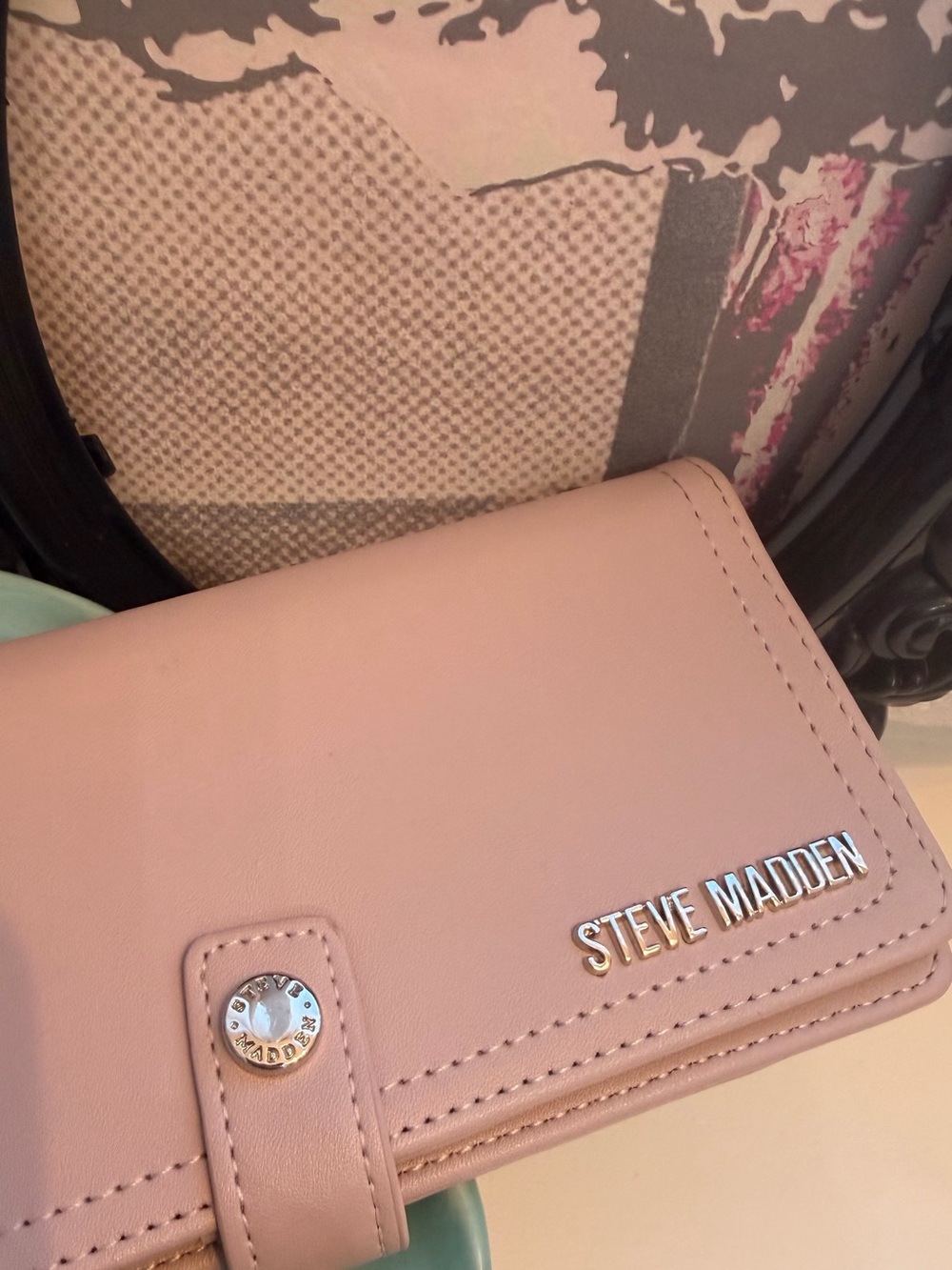Steve Madden Pink Fold-Over Wallet